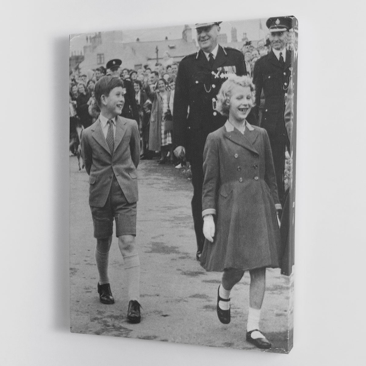 Prince Charles and Princess Anne as children Canvas Print or Poster - Canvas Art Rocks - 1