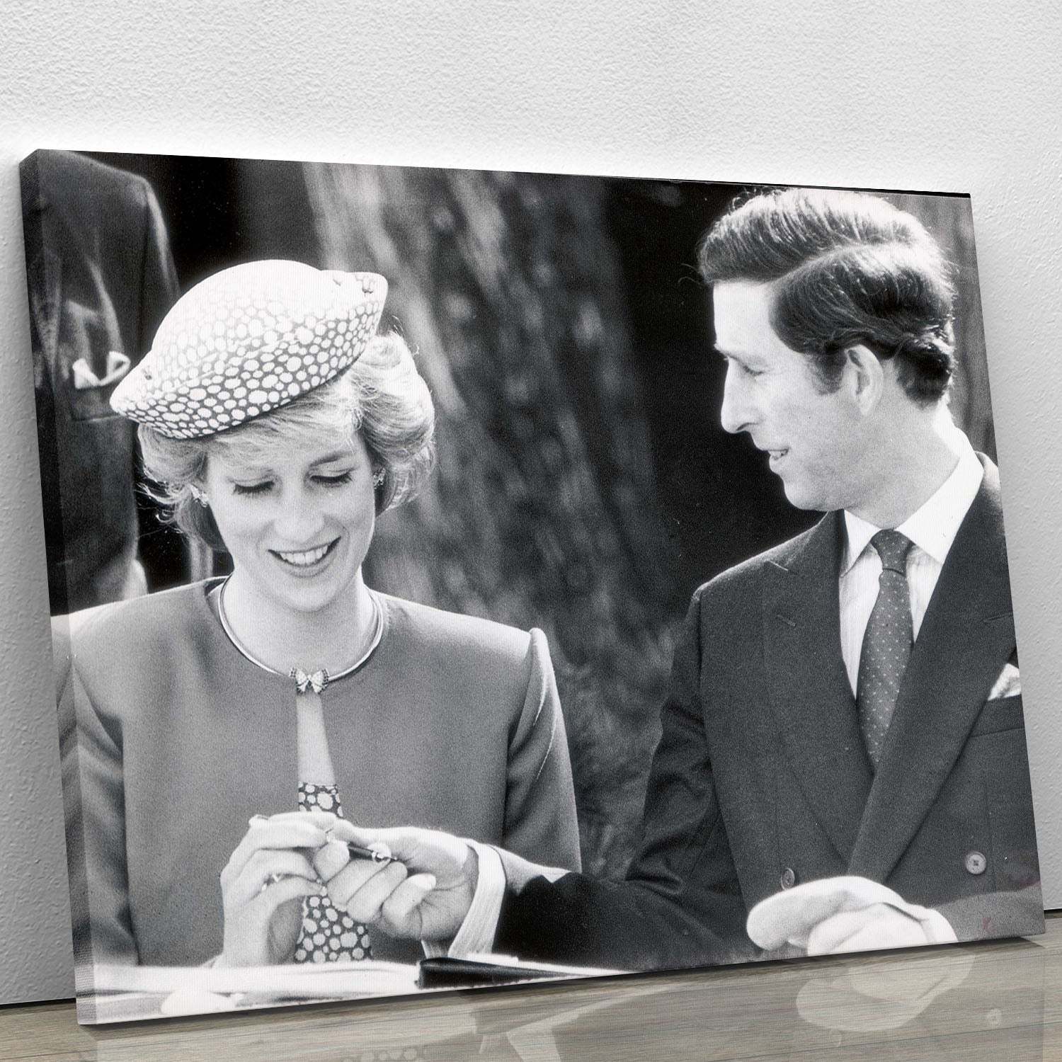 Prince Charles and Princess Diana in Vancouver Canada Canvas Print or Poster - Canvas Art Rocks - 1