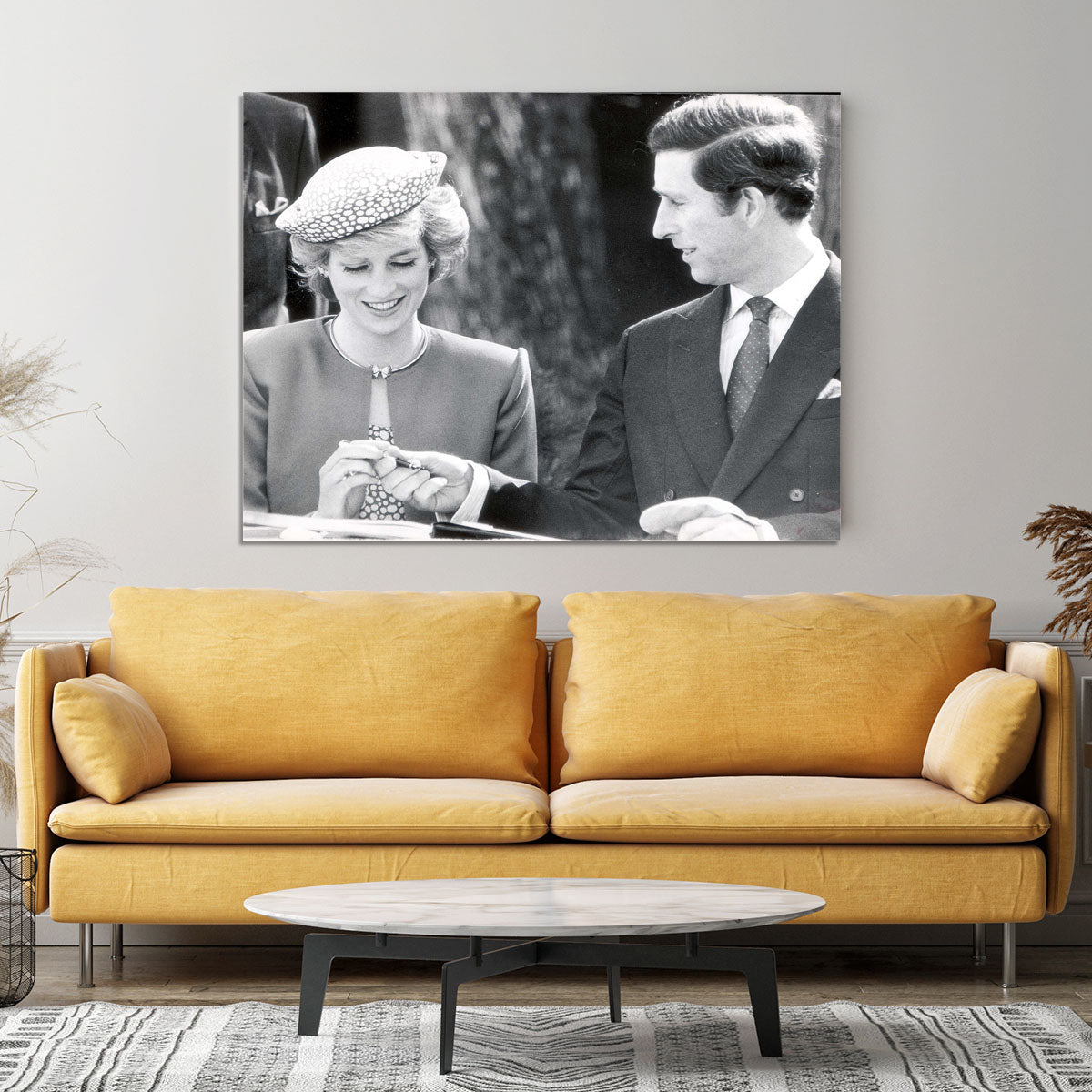 Prince Charles and Princess Diana in Vancouver Canada Canvas Print or Poster - Canvas Art Rocks - 4