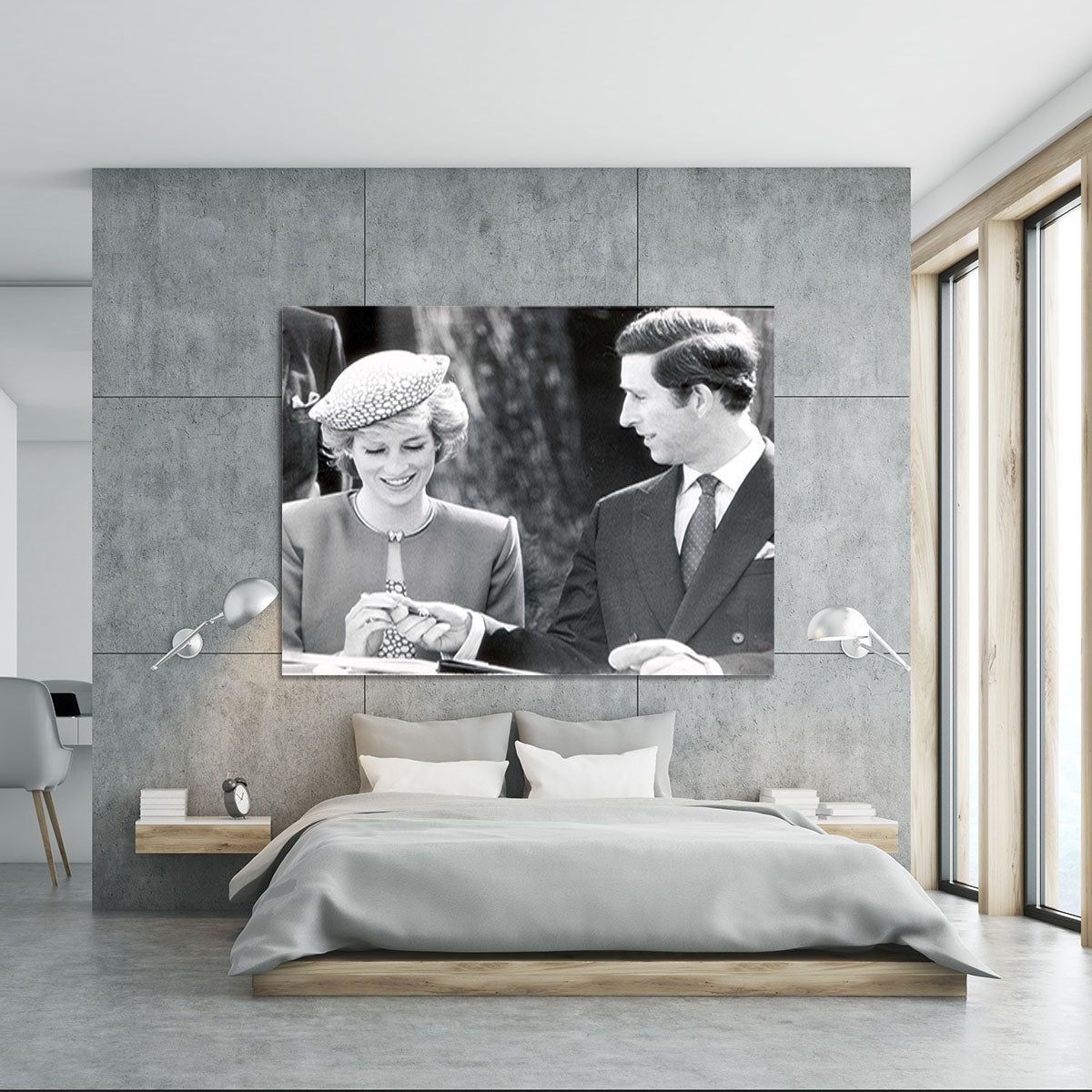 Prince Charles and Princess Diana in Vancouver Canada Canvas Print or Poster - Canvas Art Rocks - 5