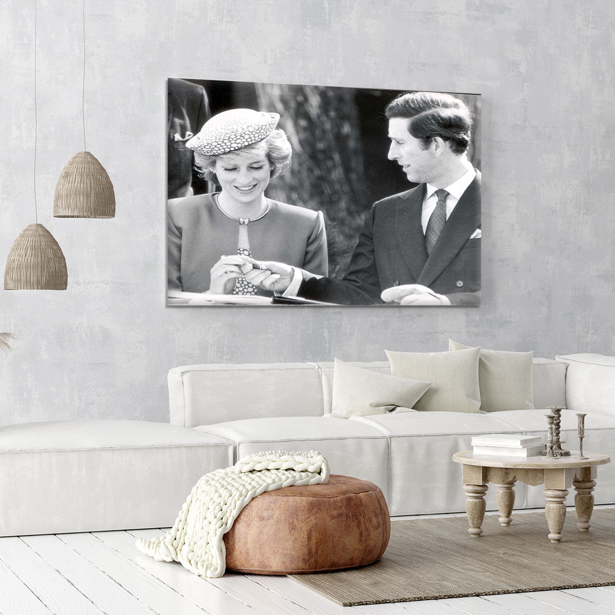 Prince Charles and Princess Diana in Vancouver Canada Canvas Print or Poster - Canvas Art Rocks - 6