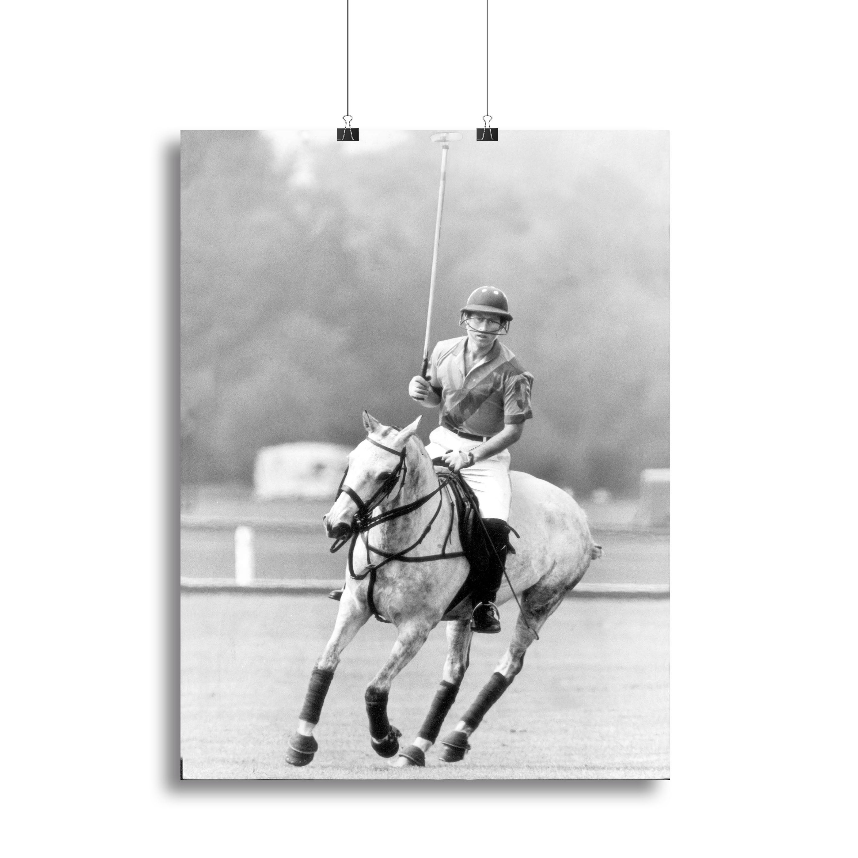 Prince Charles in action on the polo field Canvas Print or Poster - Canvas Art Rocks - 2
