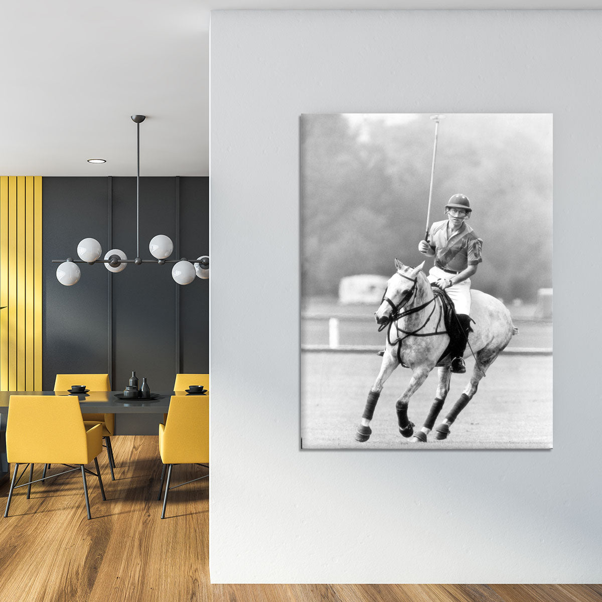 Prince Charles in action on the polo field Canvas Print or Poster - Canvas Art Rocks - 4