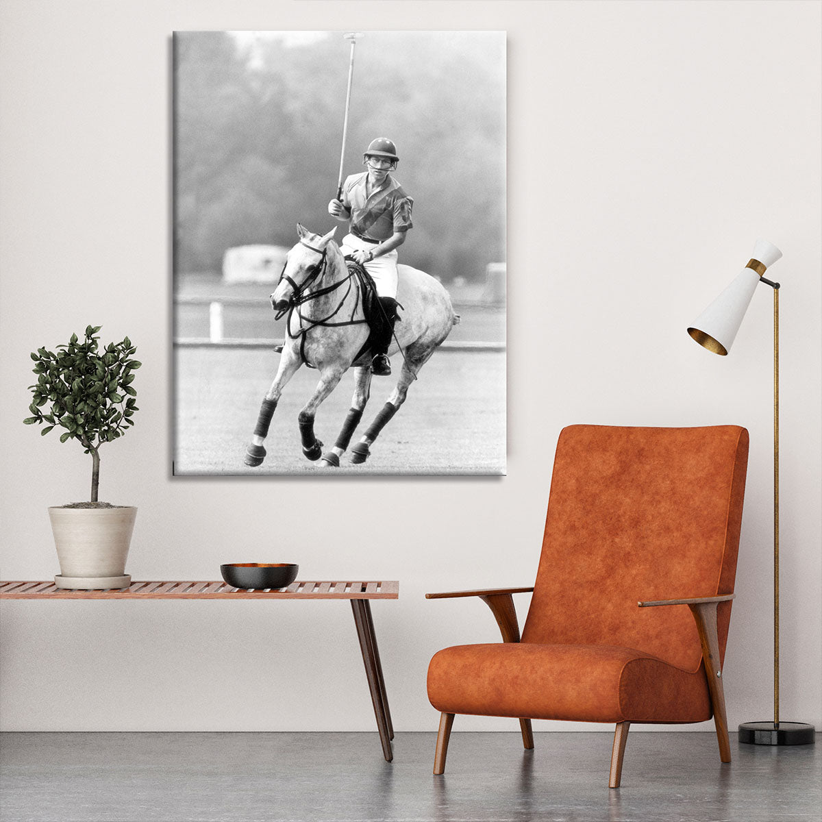 Prince Charles in action on the polo field Canvas Print or Poster - Canvas Art Rocks - 6