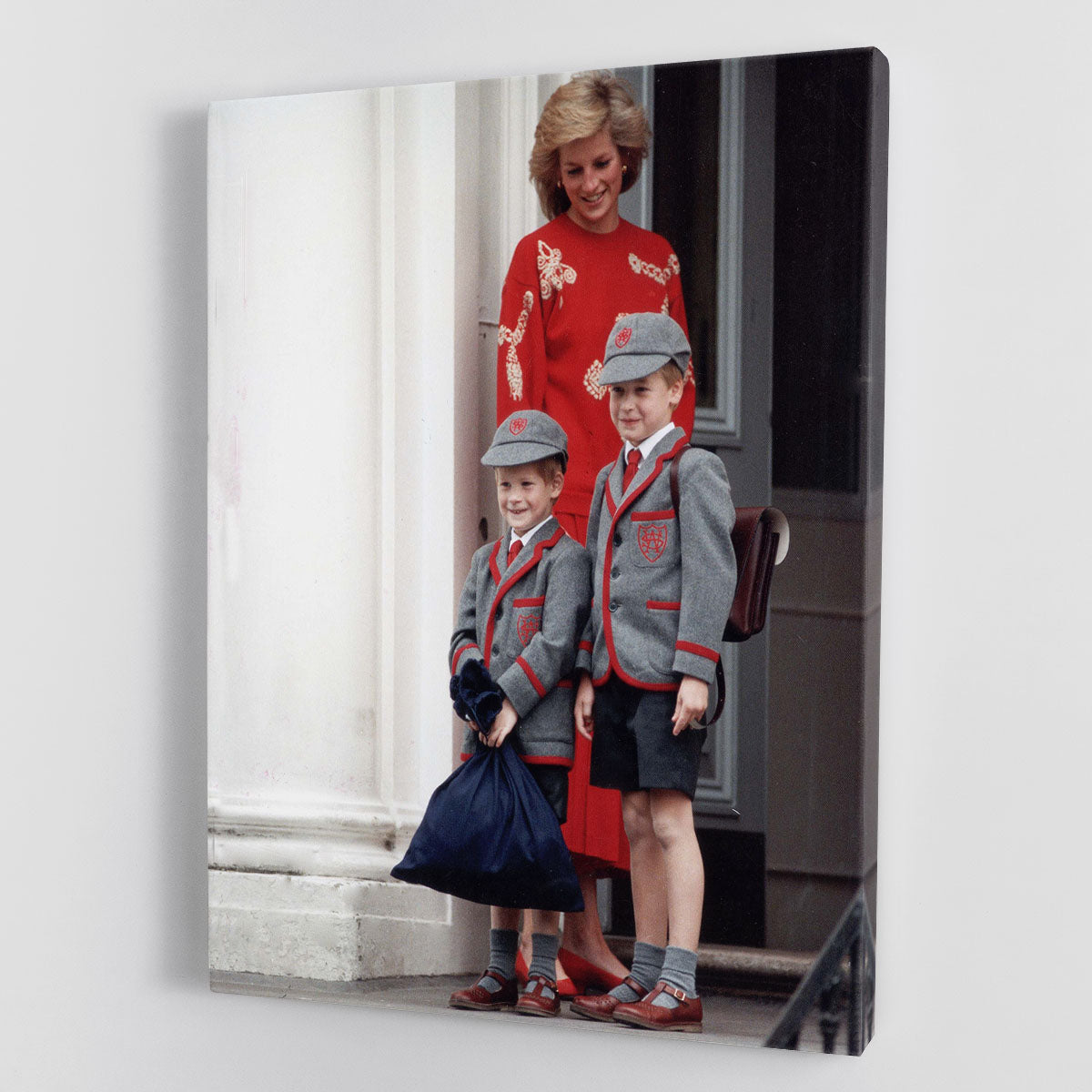 Prince Harry and Prince William at Wetherby School Canvas Print or Poster - Canvas Art Rocks - 1