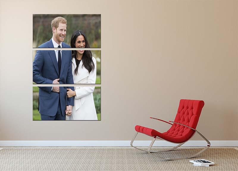 Prince Harry and fiance Meghan Markle announce their engagement 3 Split Panel Canvas Print - Canvas Art Rocks - 2