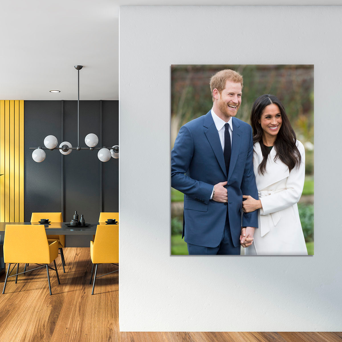 Prince Harry and fiance Meghan Markle announce their engagement Canvas Print or Poster - Canvas Art Rocks - 4