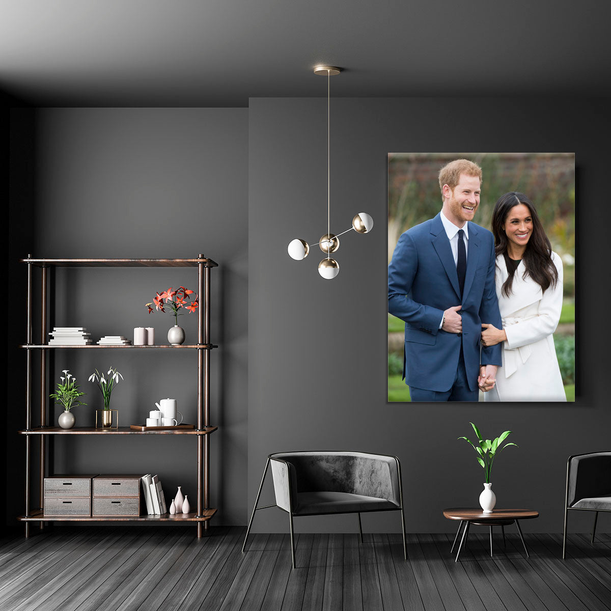 Prince Harry and fiance Meghan Markle announce their engagement Canvas Print or Poster - Canvas Art Rocks - 5