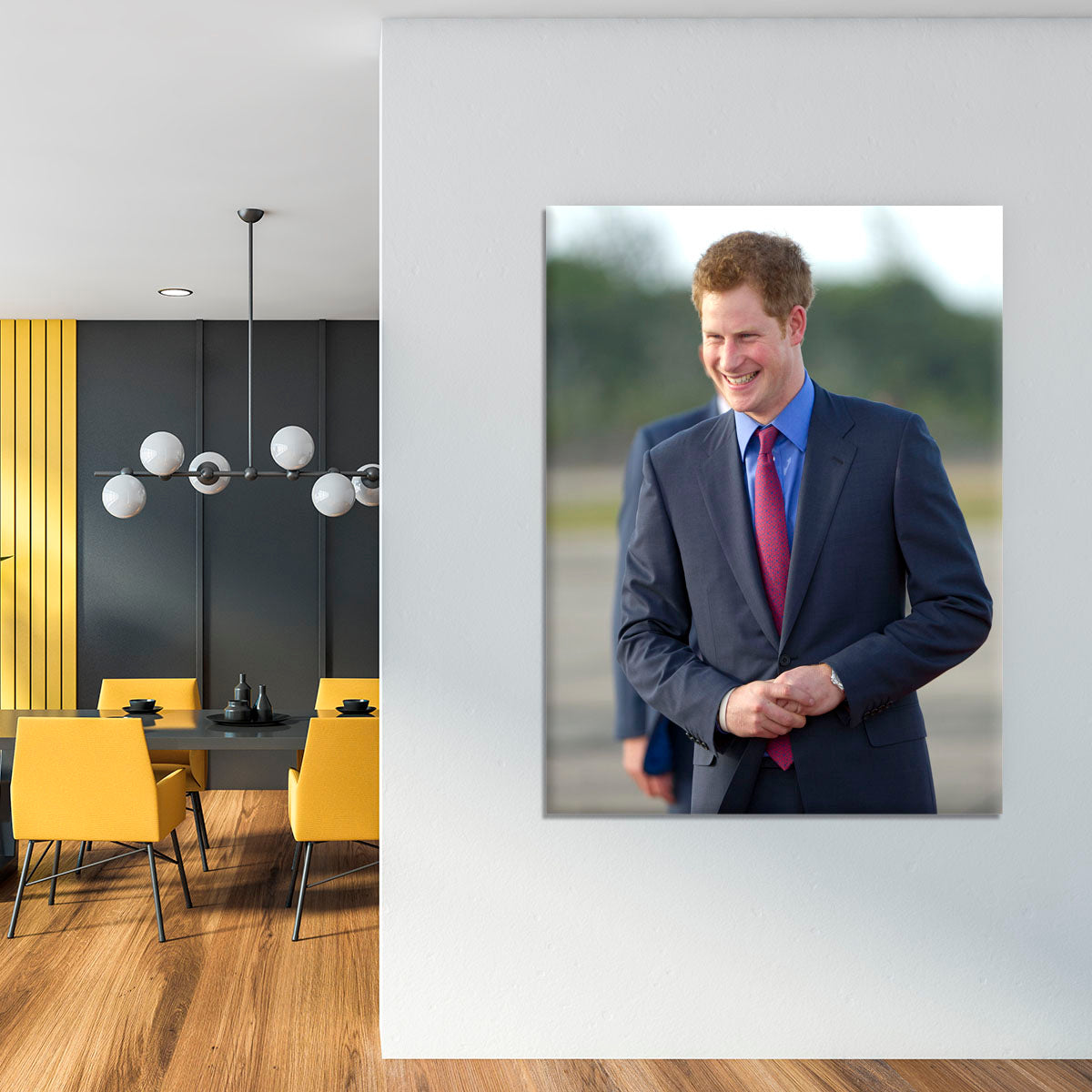 Prince Harry on a royal visit to Belize Canvas Print or Poster - Canvas Art Rocks - 4
