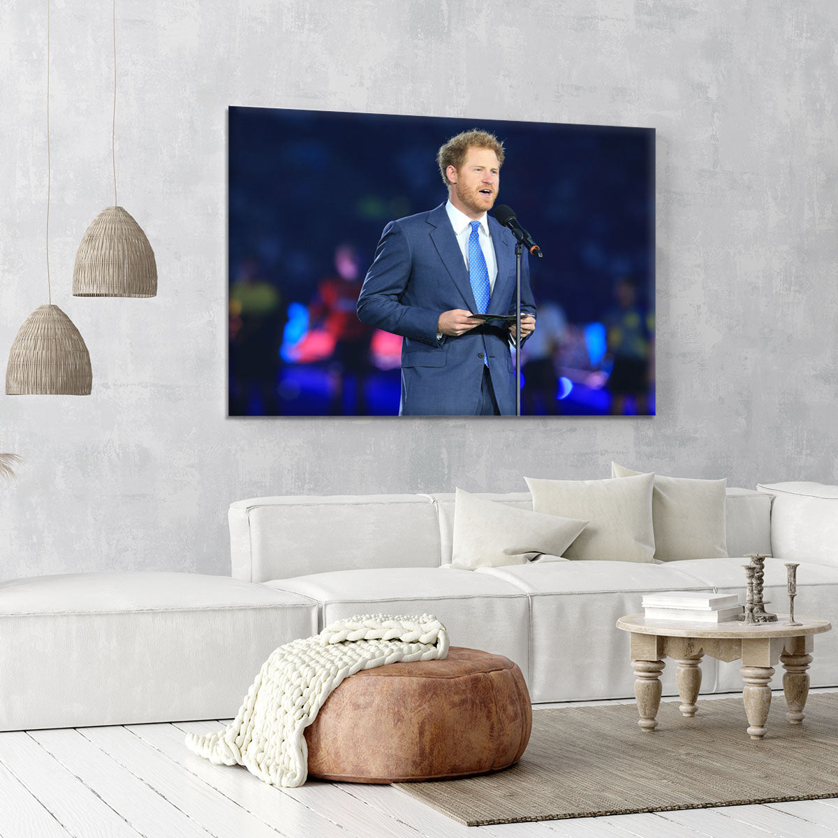 Prince Harry opening the Rugby World Cup 2015 Canvas Print or Poster - Canvas Art Rocks - 6