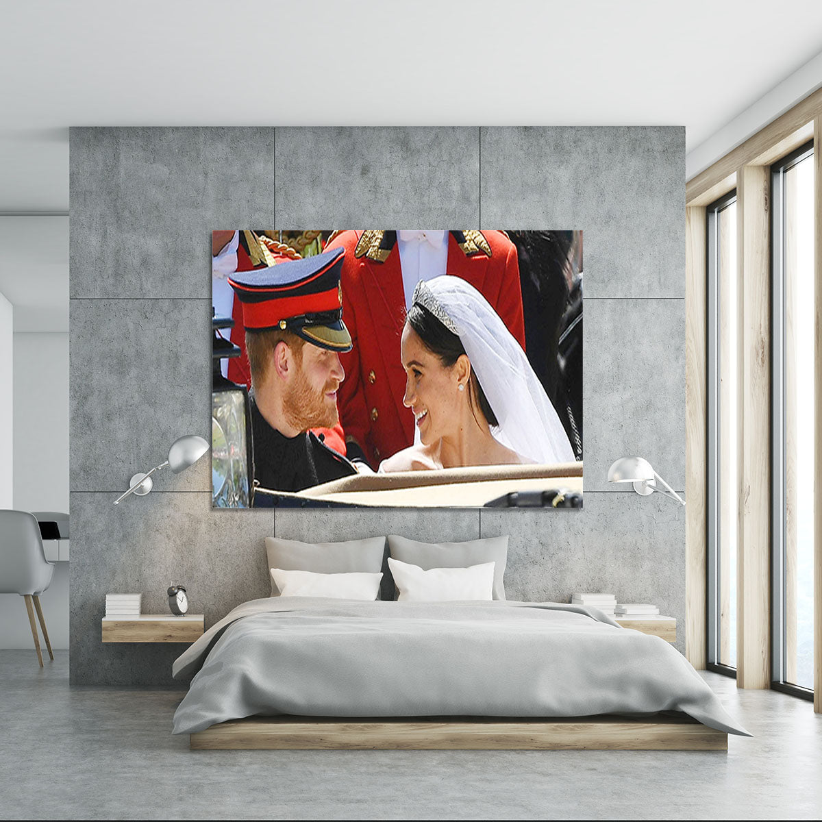 Prince Harry smiles at his new wife Meghan Canvas Print or Poster - Canvas Art Rocks - 5