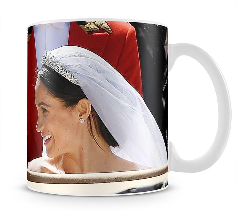 Prince Harry smiles at his new wife Meghan Mug - Canvas Art Rocks - 1