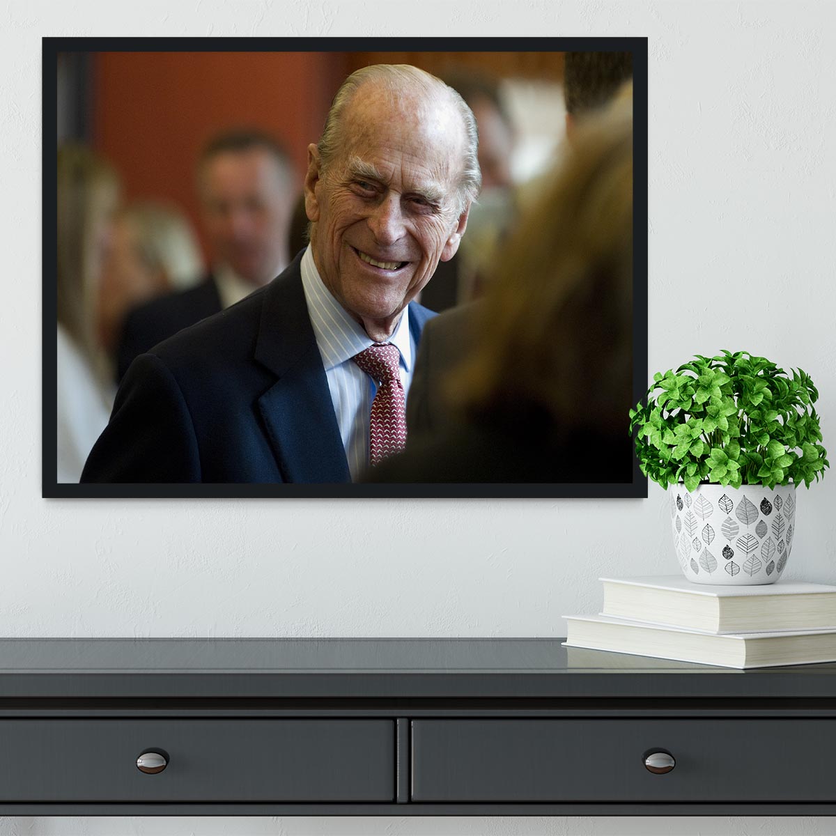 Prince Philip at the Journalists Charity at Stationers Hall Framed Print - Canvas Art Rocks - 2