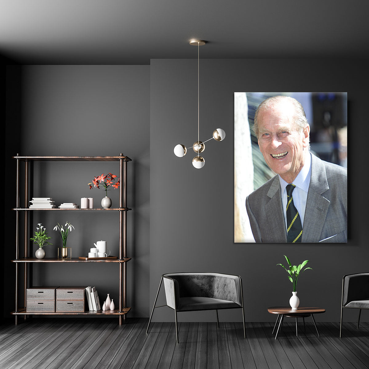 Prince Philip during a tour of Australia Canvas Print or Poster - Canvas Art Rocks - 5