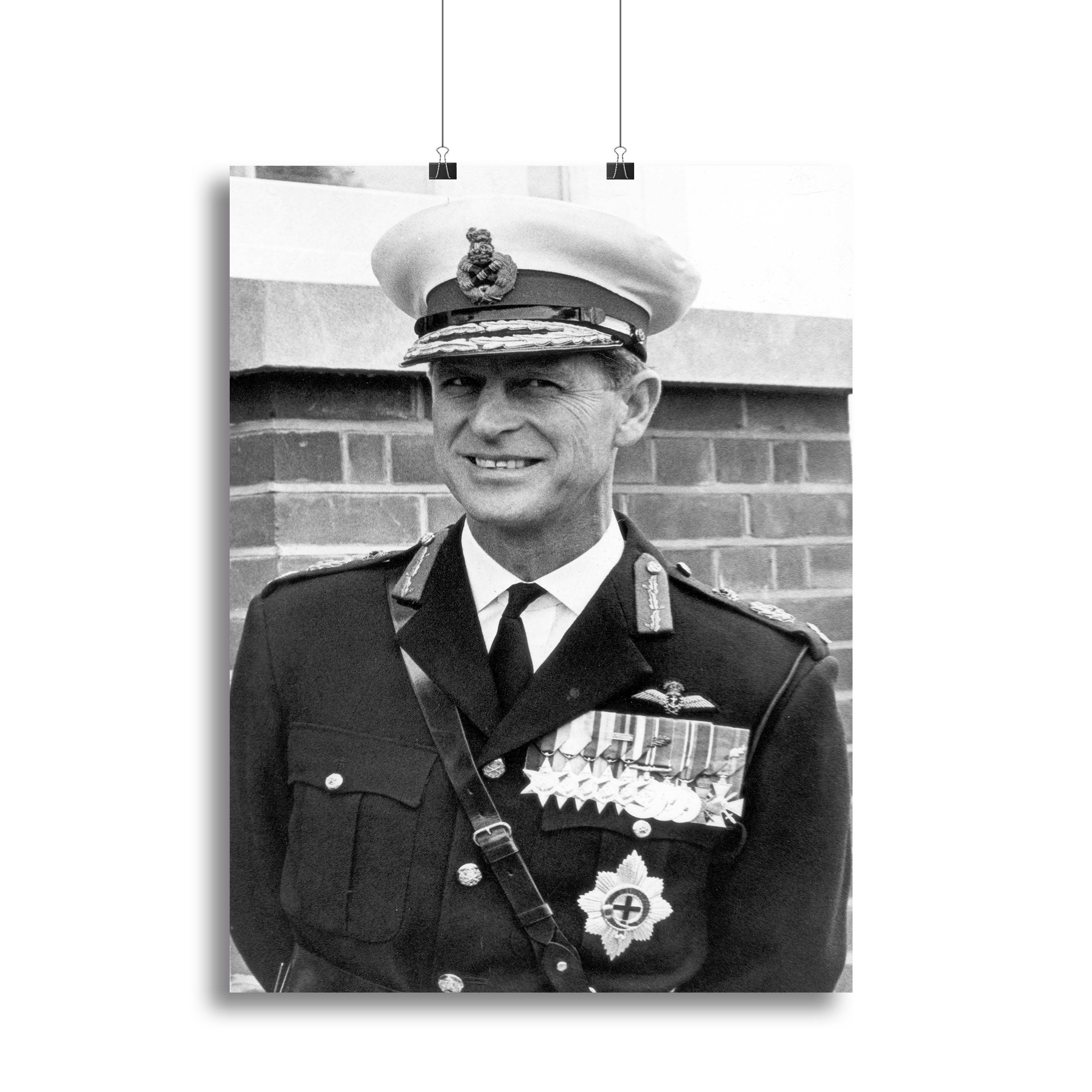 Prince Philip in Royal Marines uniform Canvas Print or Poster - Canvas Art Rocks - 2
