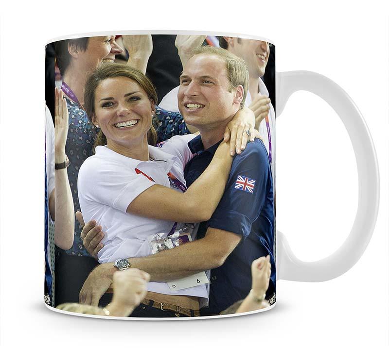 Prince William and Kate hugging at the 2012 Olympics Mug - Canvas Art Rocks - 1