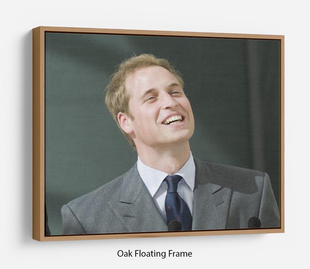 Prince William opening the Darwin Centre Museum Floating Frame Canvas