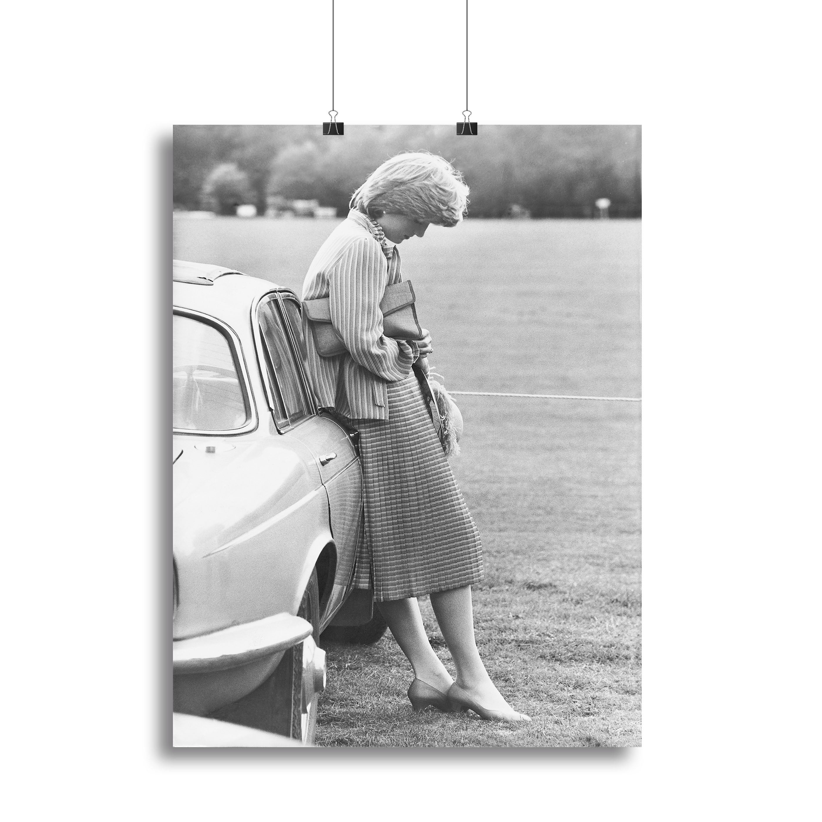 Princess Diana at a polo match Canvas Print or Poster - Canvas Art Rocks - 2