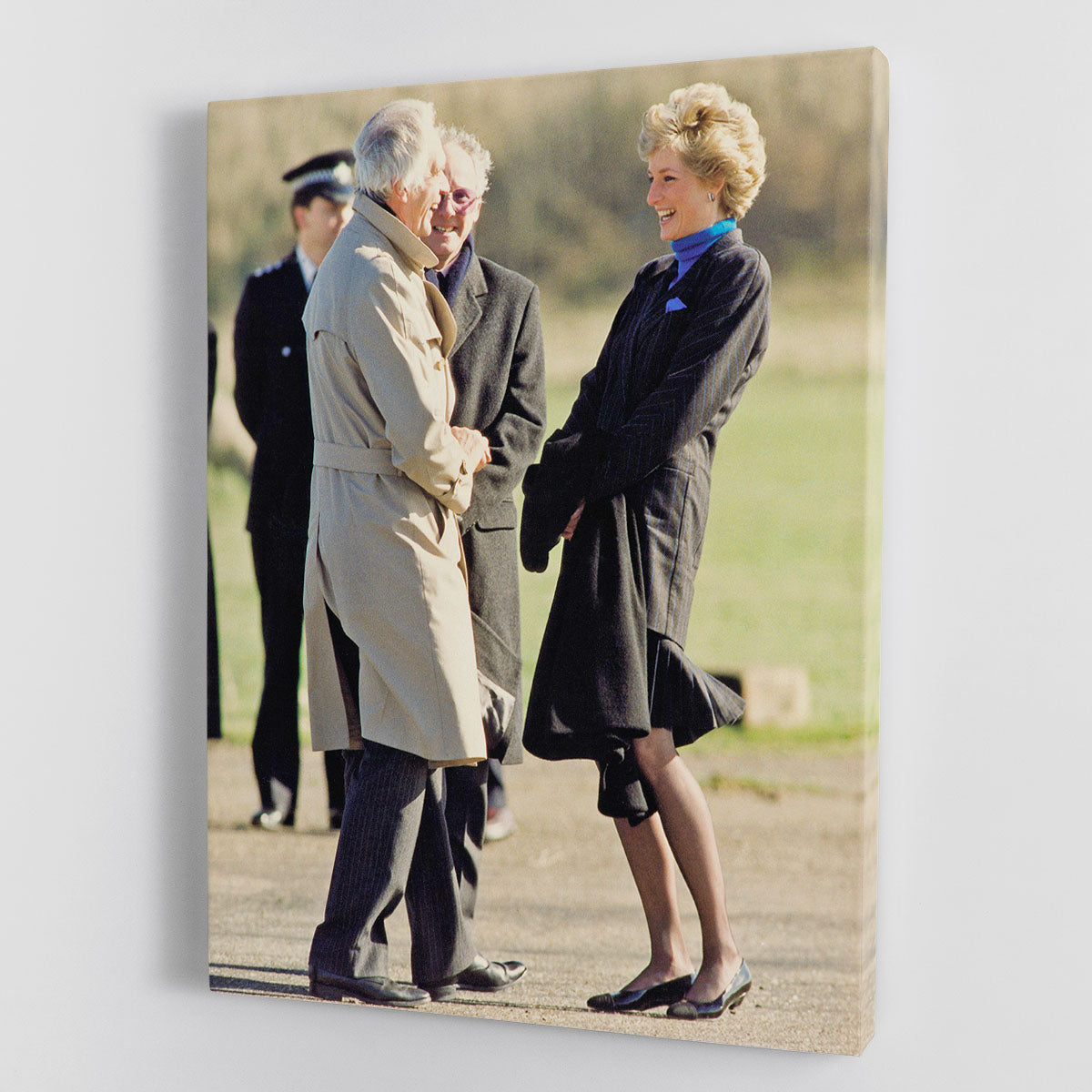 Princess Diana laughing Canvas Print or Poster - Canvas Art Rocks - 1