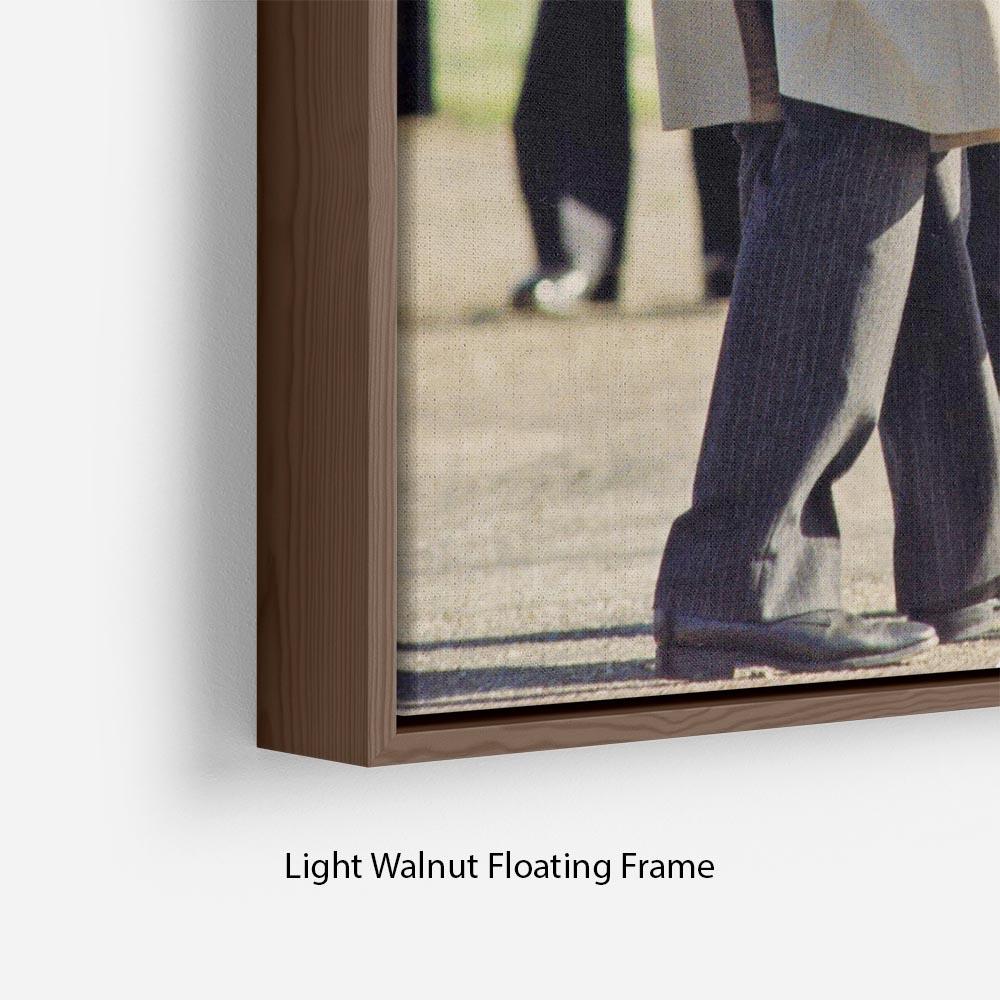 Princess Diana laughing Floating Frame Canvas