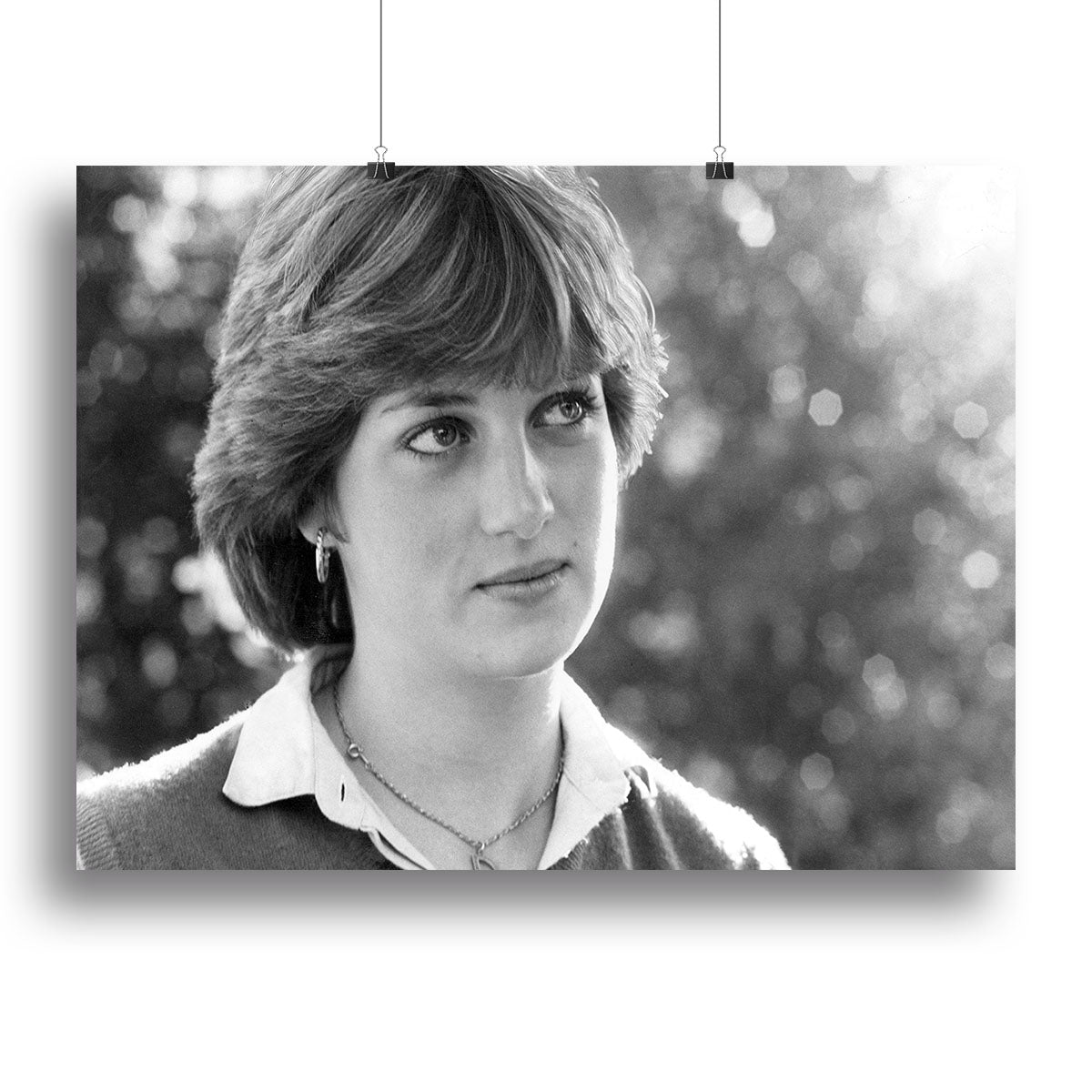 Princess Diana meeting the press for the first time Canvas Print or Poster - Canvas Art Rocks - 2