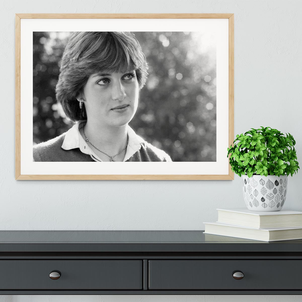 Princess Diana meeting the press for the first time Framed Print - Canvas Art Rocks - 3