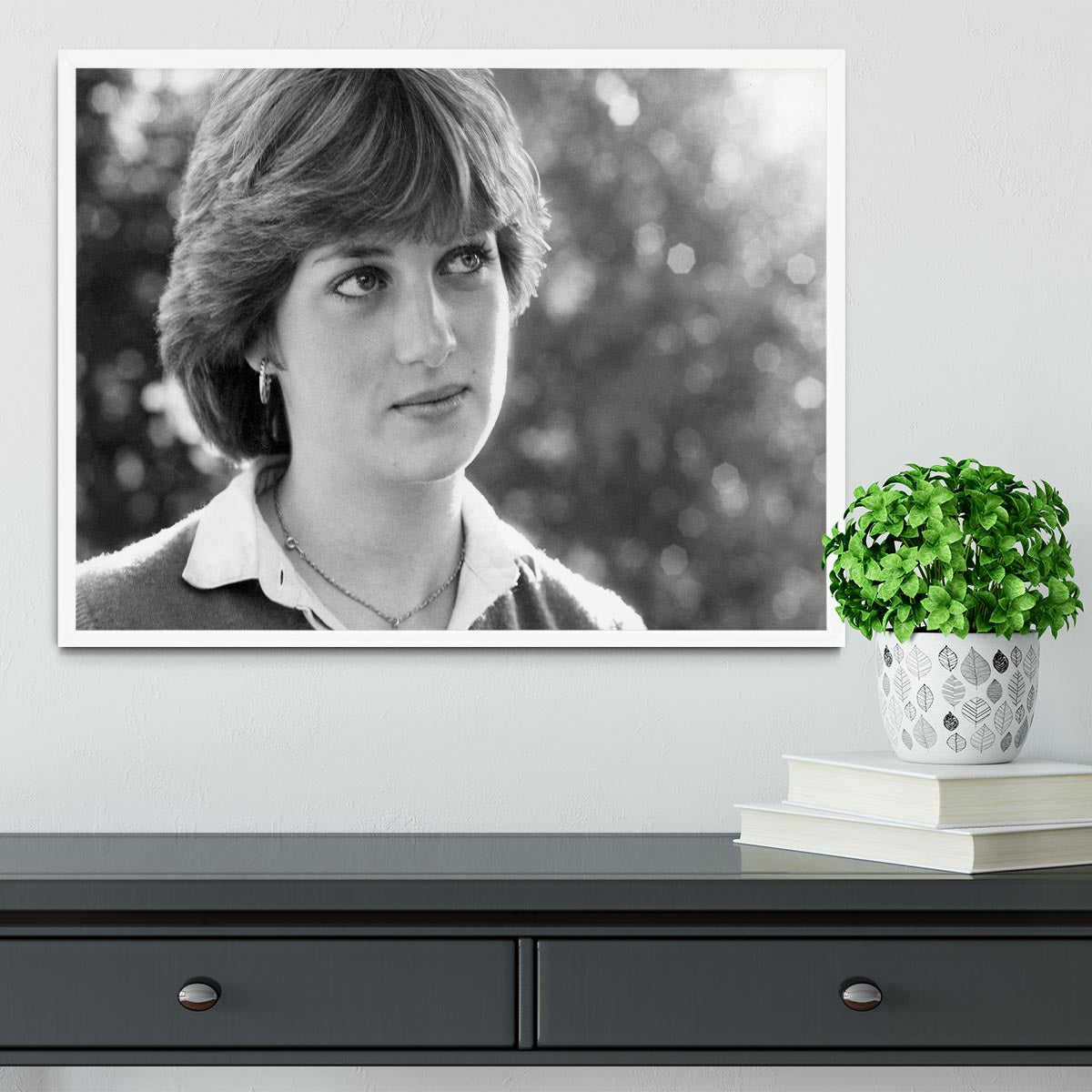 Princess Diana meeting the press for the first time Framed Print - Canvas Art Rocks -6