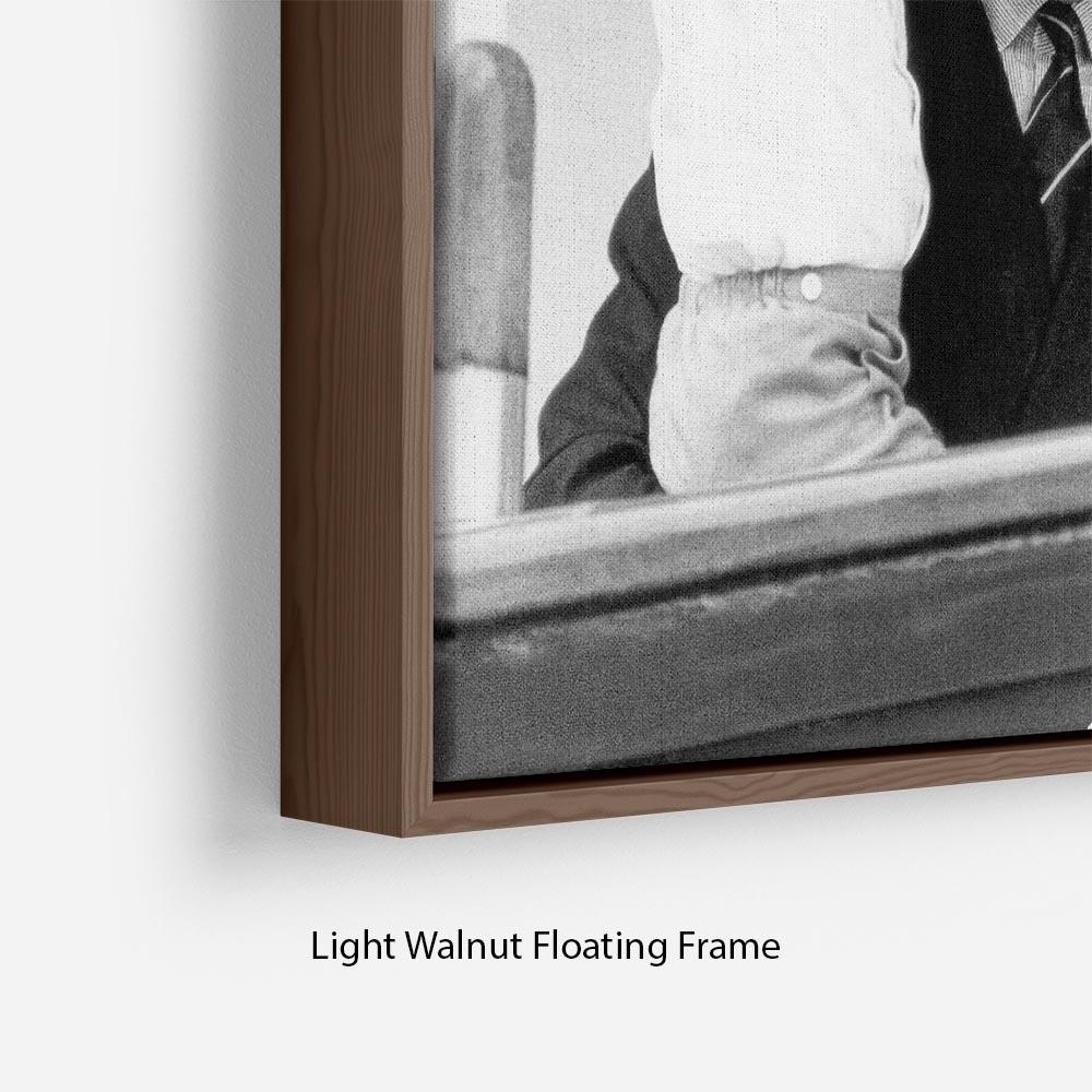 Princess Diana with family aboard the Royal Yacht Britannia Floating Frame Canvas
