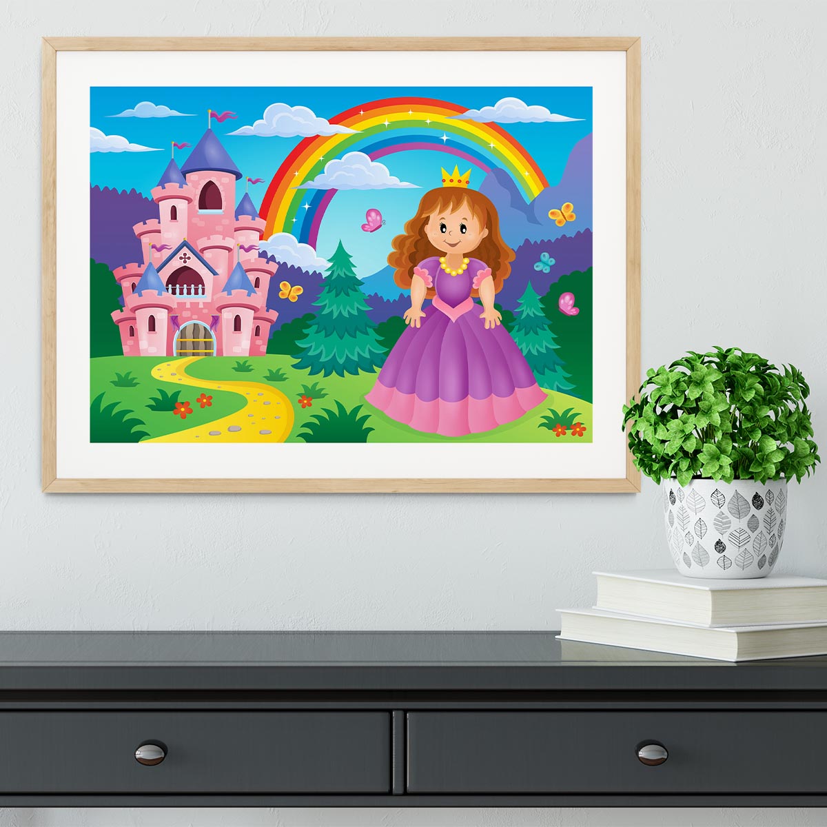 Princess theme image 2 Framed Print - Canvas Art Rocks - 3