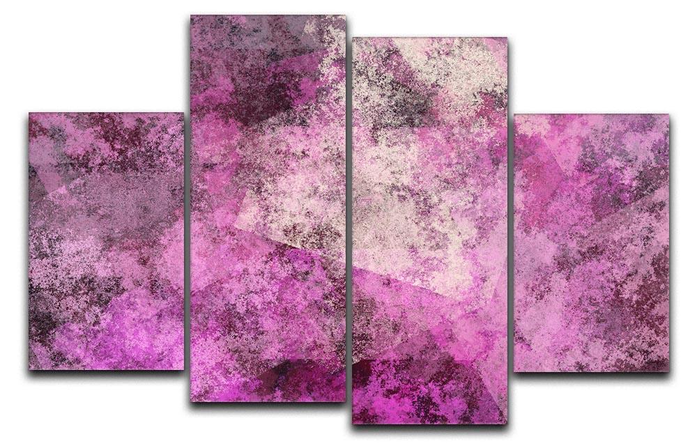 Purple Mist 4 Split Panel Canvas  - Canvas Art Rocks - 1