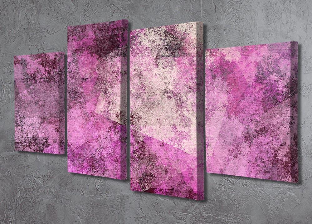 Purple Mist 4 Split Panel Canvas - Canvas Art Rocks - 2