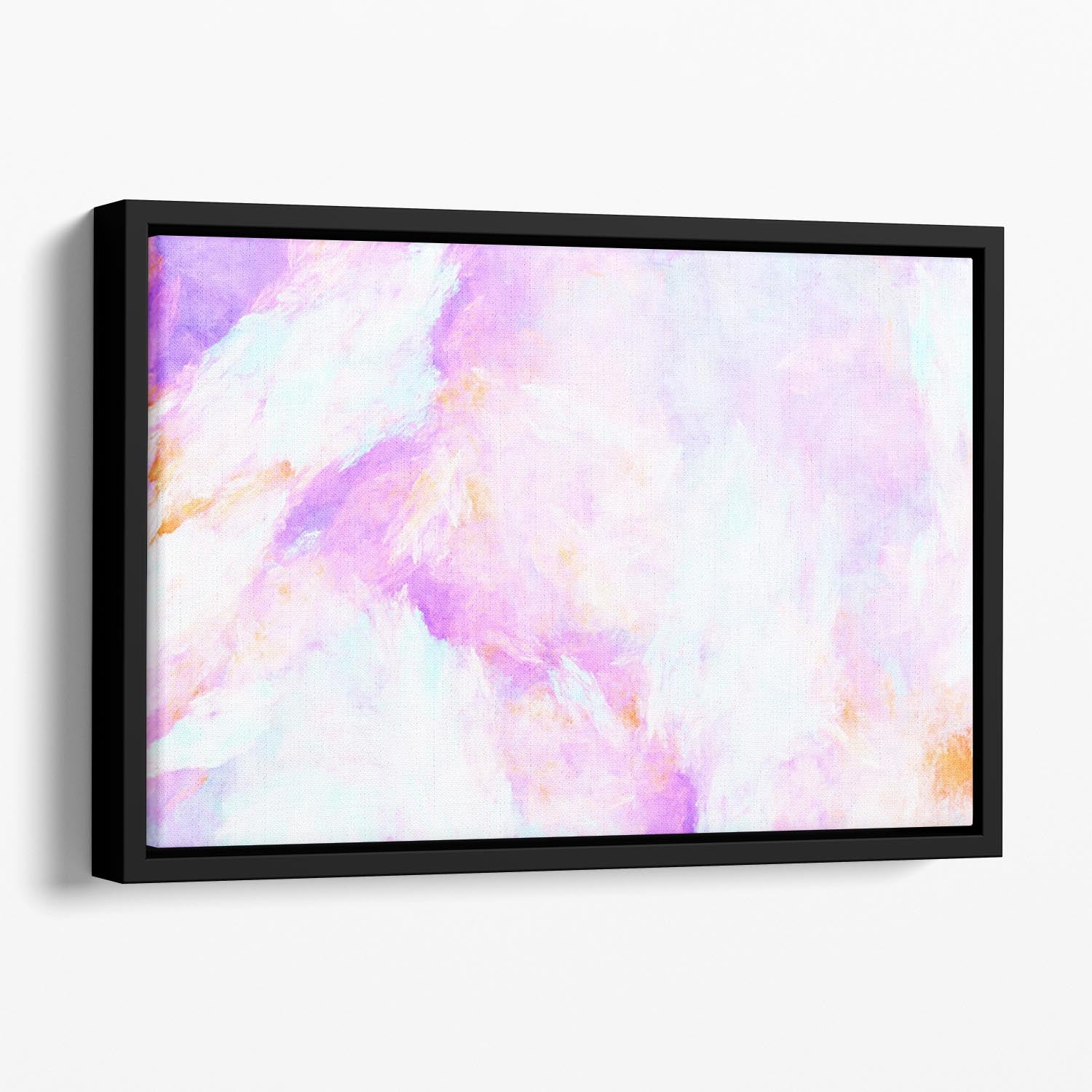 Purple Watercolour Floating Framed Canvas - Canvas Art Rocks - 1