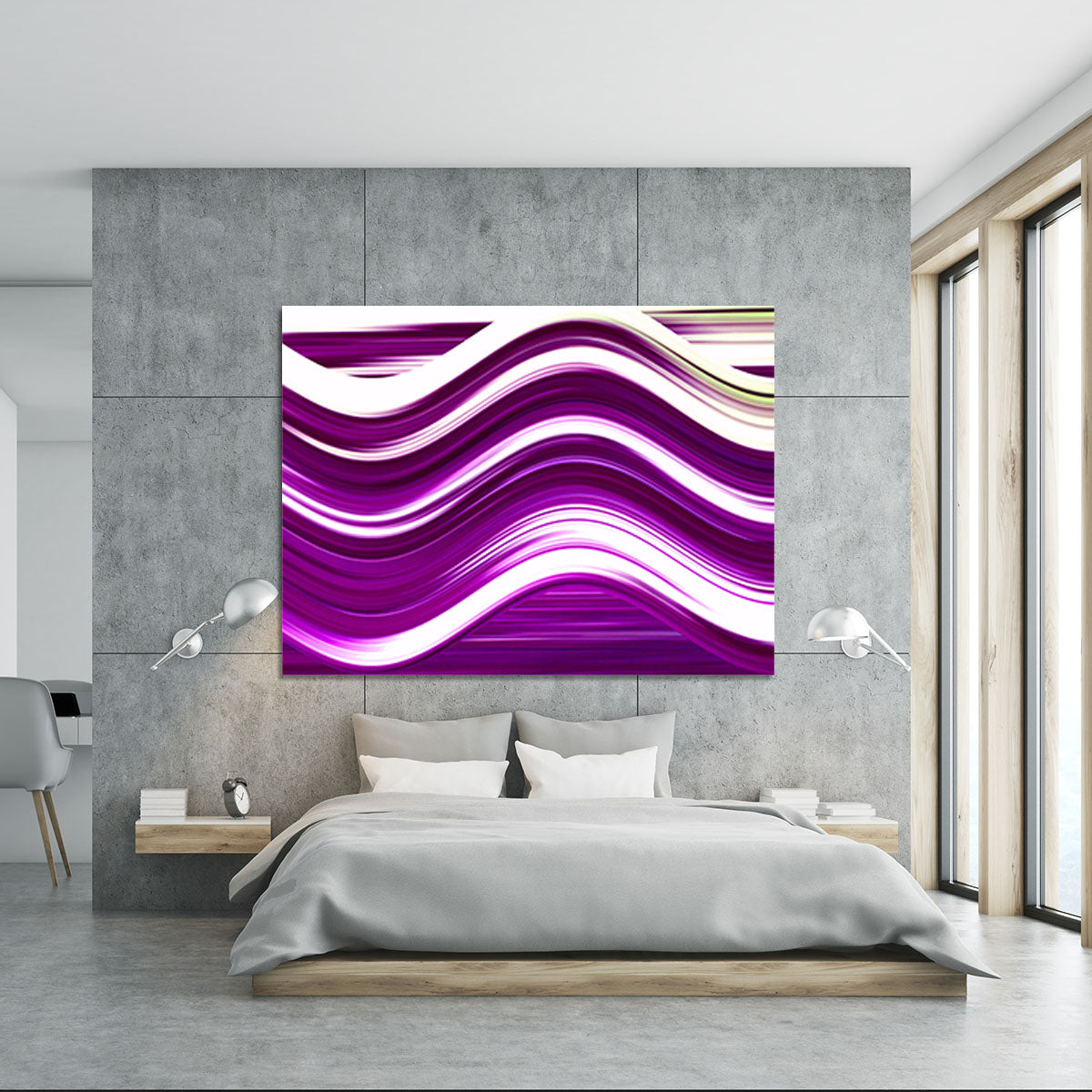 Purple Wave Canvas Print or Poster - Canvas Art Rocks - 5