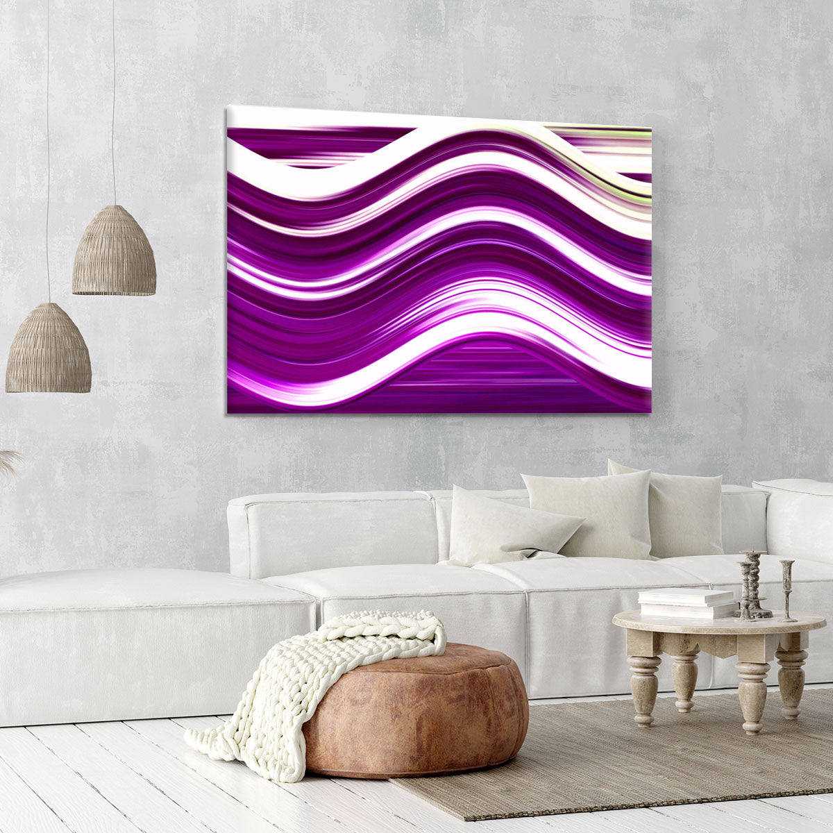 Purple Wave Canvas Print or Poster - Canvas Art Rocks - 6