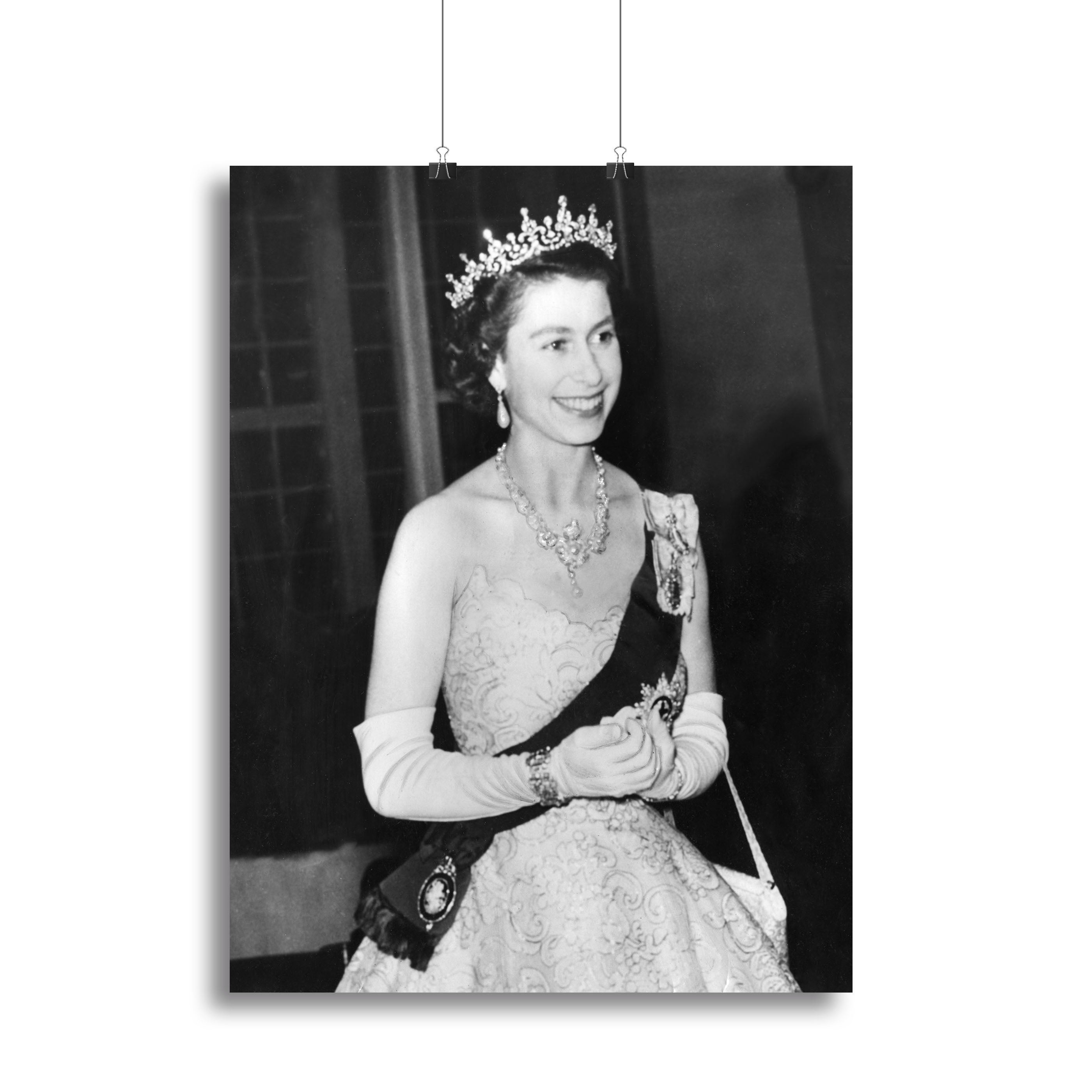Queen Elizabeth II during her Coronation tour Canvas Print or Poster - Canvas Art Rocks - 2