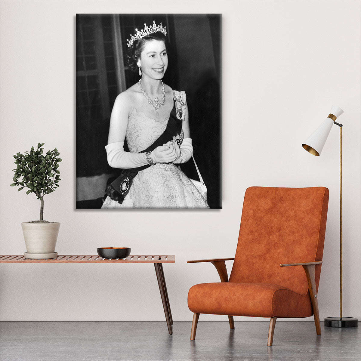 Queen Elizabeth II during her Coronation tour Canvas Print or Poster - Canvas Art Rocks - 6