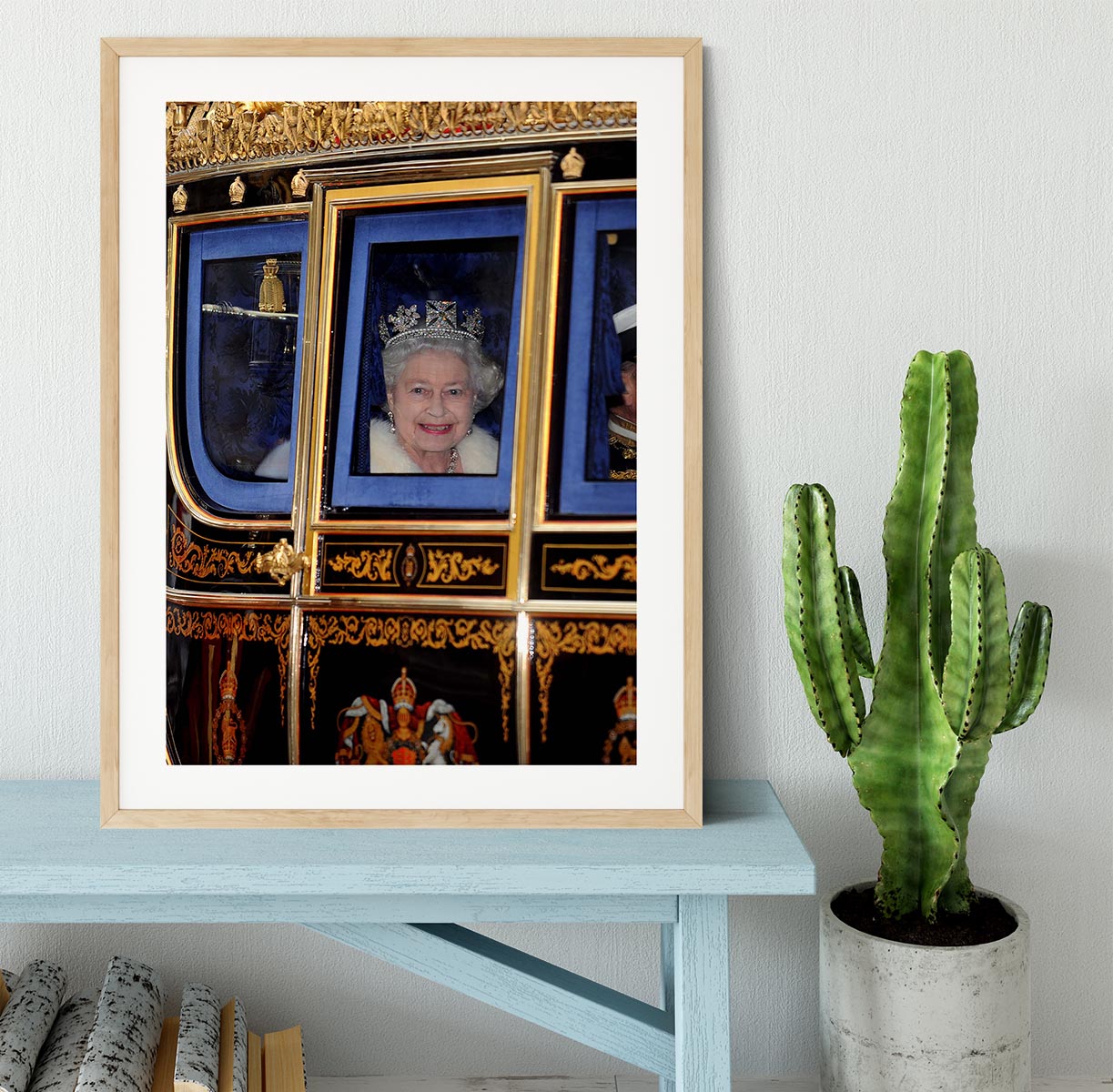 Queen Elizabeth II leaving the State Opening of Parliament Framed Print - Canvas Art Rocks - 3