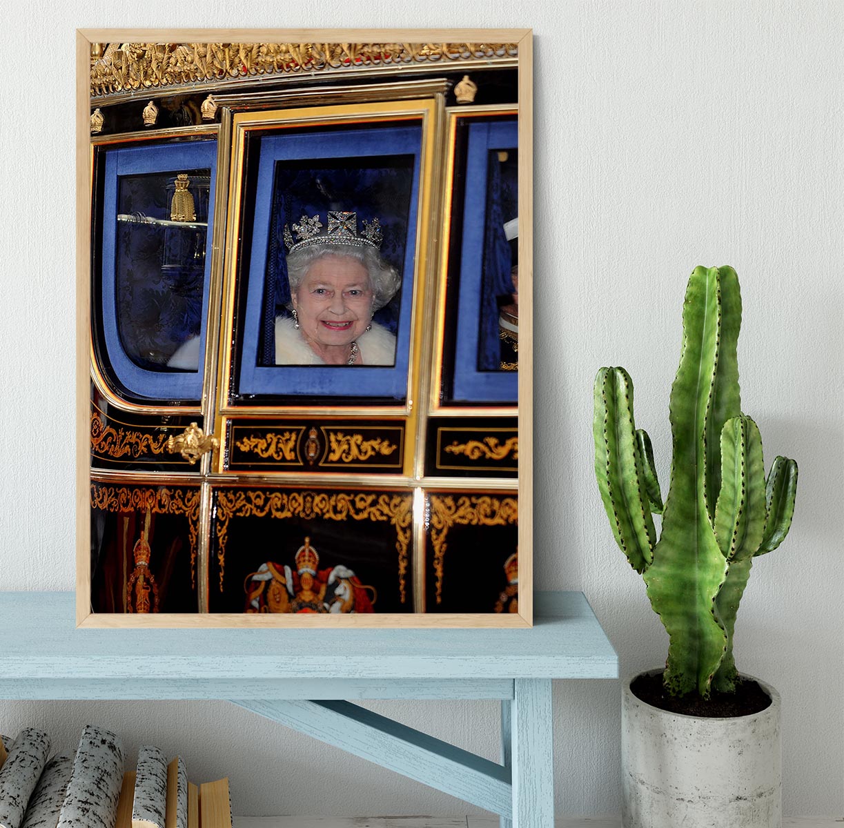 Queen Elizabeth II leaving the State Opening of Parliament Framed Print - Canvas Art Rocks - 4