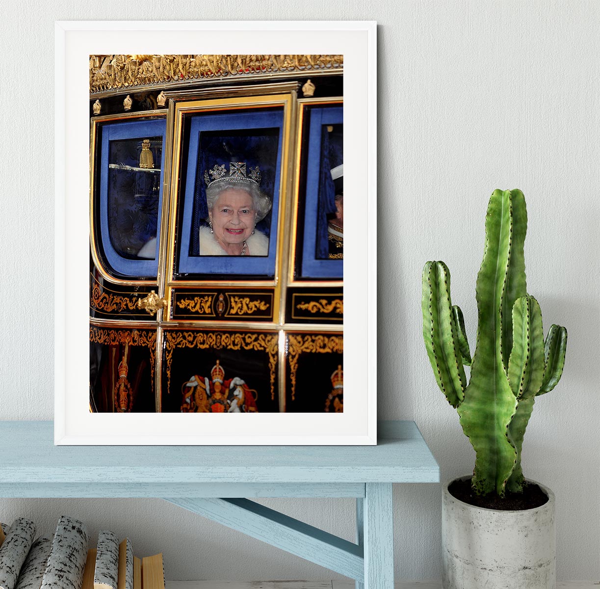 Queen Elizabeth II leaving the State Opening of Parliament Framed Print - Canvas Art Rocks - 5