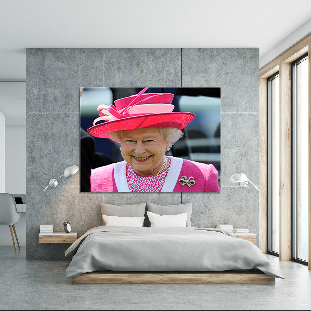 Queen Elizabeth II smiling at the Derby Canvas Print or Poster - Canvas Art Rocks - 5