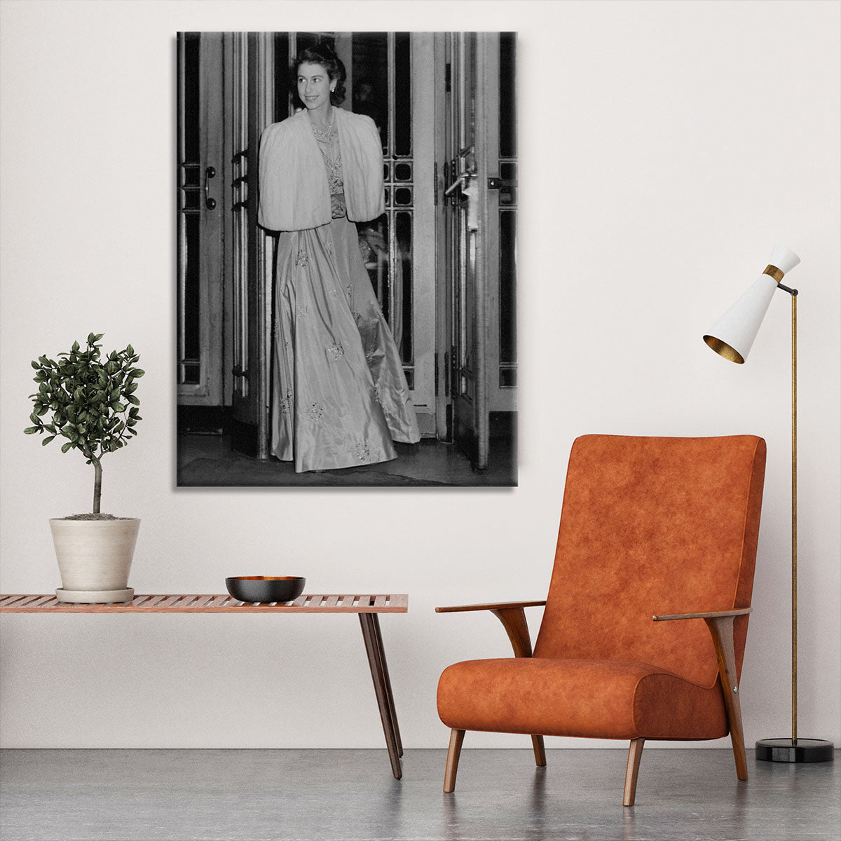 Queen Elizabeth II the day she was engaged to Prince Philip Canvas Print or Poster - Canvas Art Rocks - 6