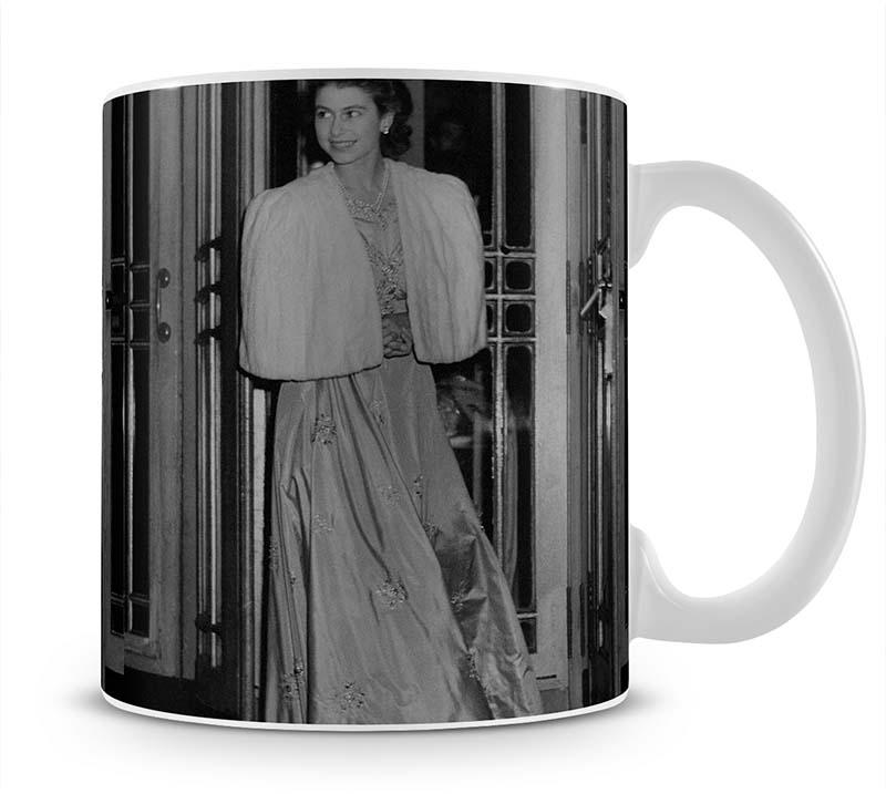 Queen Elizabeth II the day she was engaged to Prince Philip Mug - Canvas Art Rocks - 1
