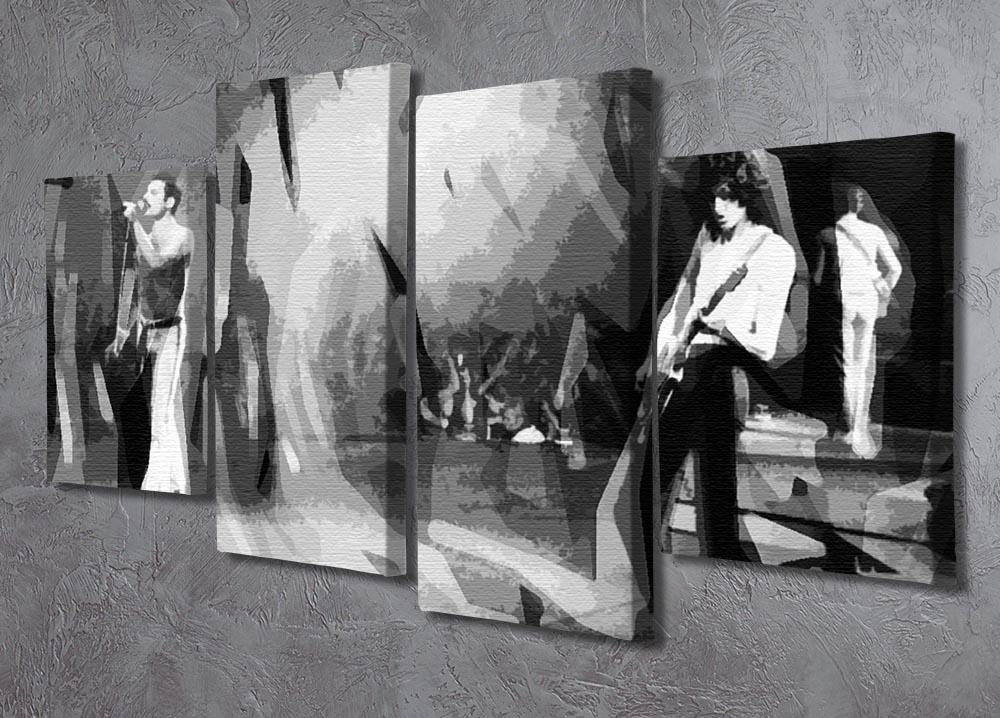 Queen Live Pop Art 4 Split Panel Canvas - Canvas Art Rocks - 2