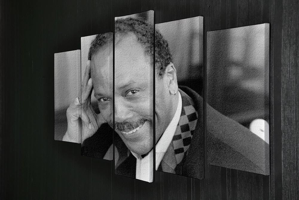 Quincy Jones 5 Split Panel Canvas - Canvas Art Rocks - 2