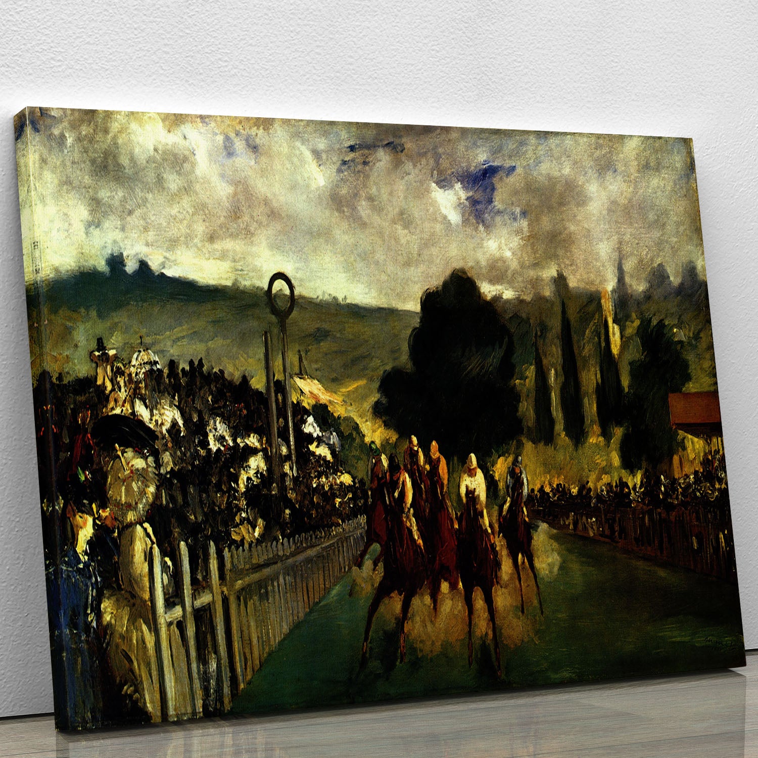 Race at Longchamp by Manet Canvas Print or Poster - Canvas Art Rocks - 1