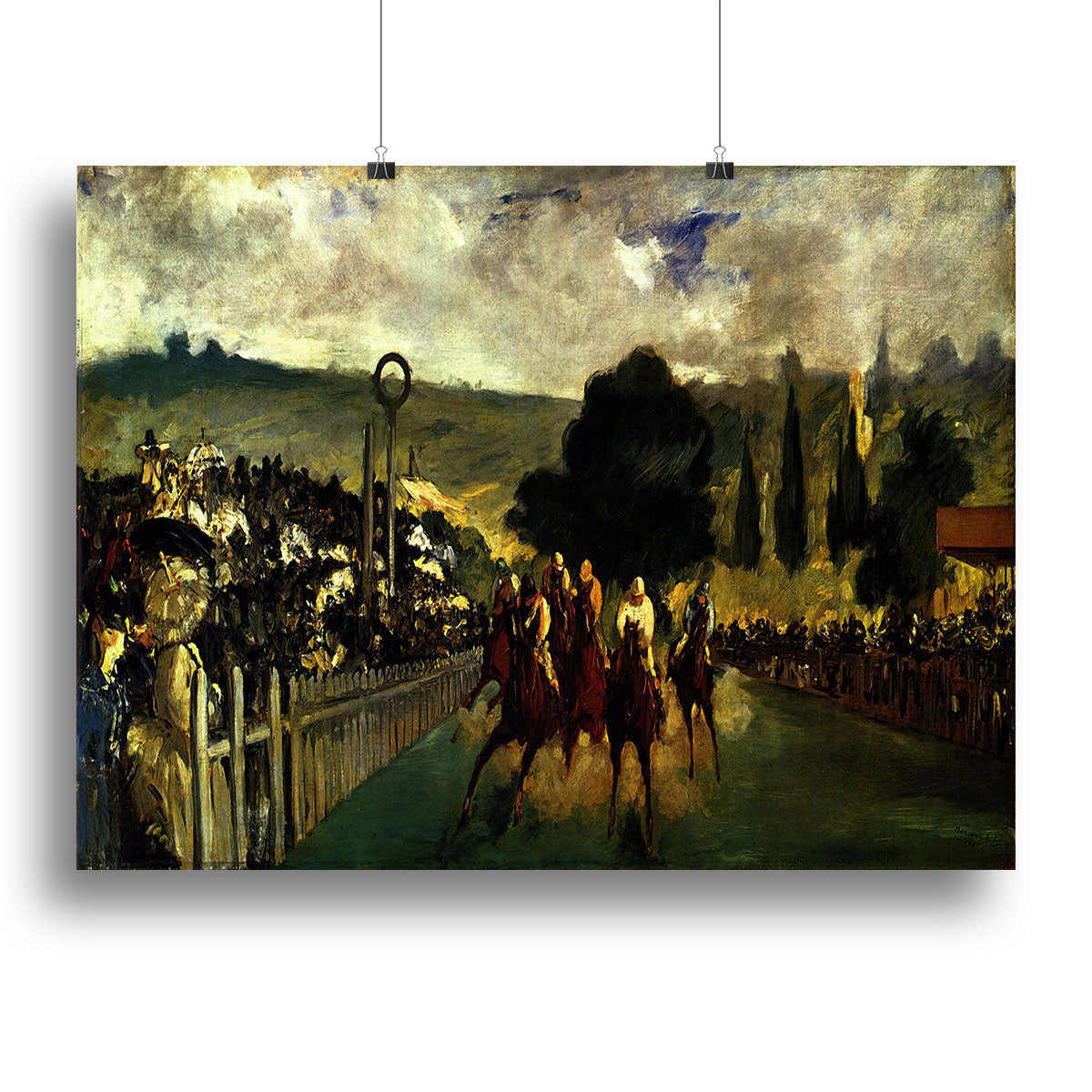 Race at Longchamp by Manet Canvas Print or Poster - Canvas Art Rocks - 2