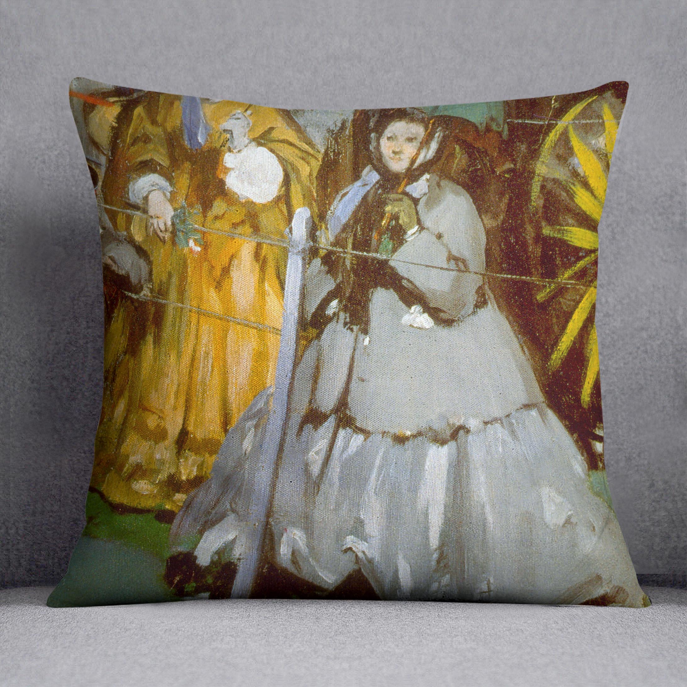 Racecourse by Manet Cushion