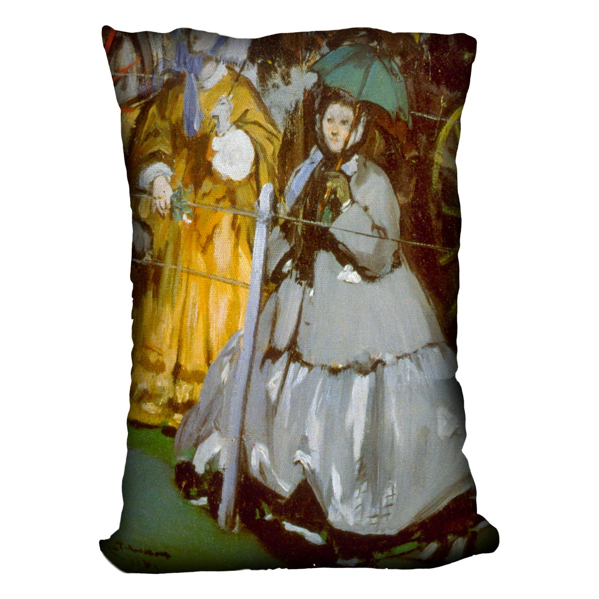 Racecourse by Manet Cushion