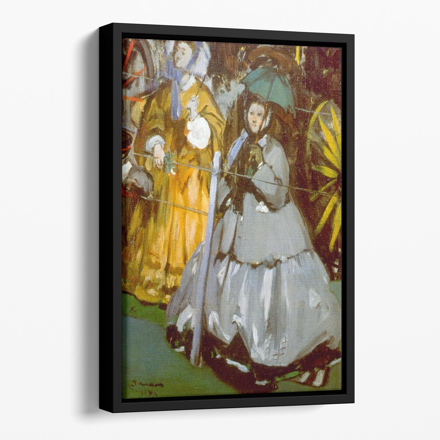 Racecourse by Manet Floating Framed Canvas