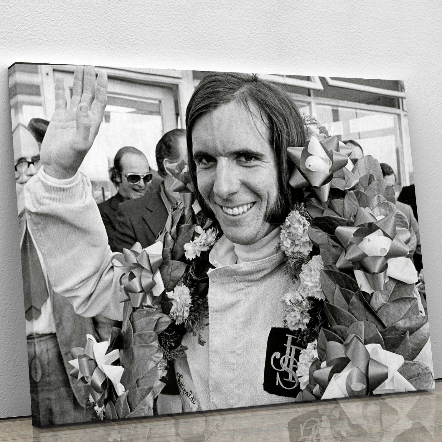Racing driver Emerson Fittipaldi 1972 Canvas Print or Poster - Canvas Art Rocks - 1